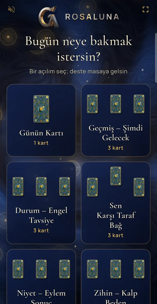 Açılım seçimi ekranı